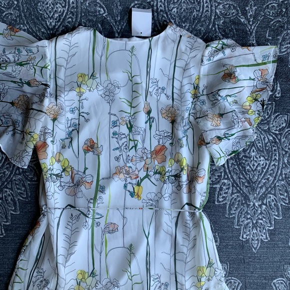 Reiss Juno Floral Printed Mini Dress Size 0 - Picture 8 of 13